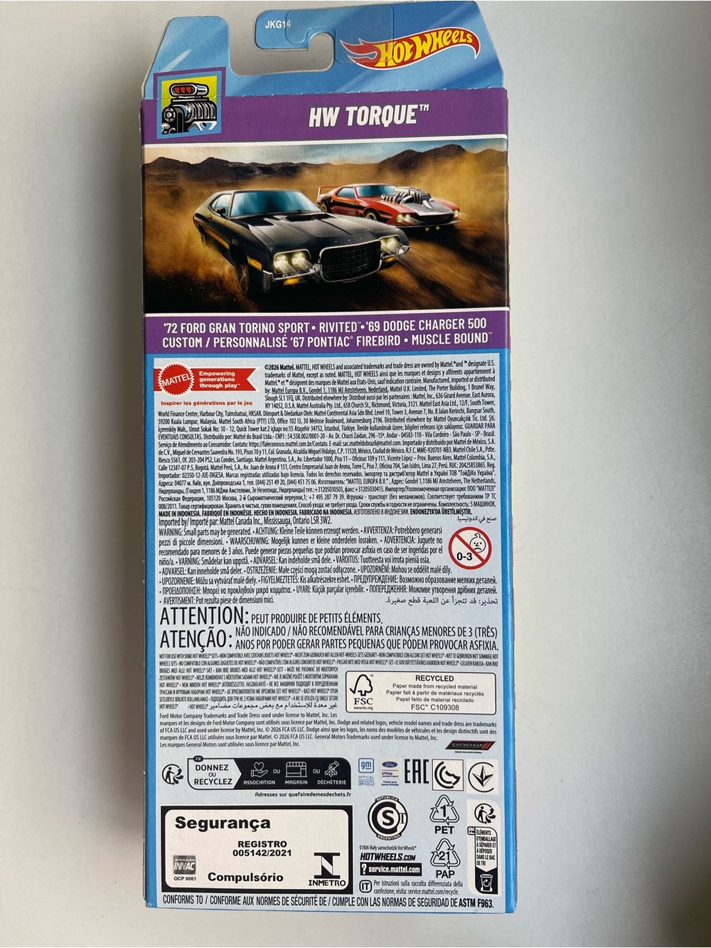 2026 Mattel Hot Wheels HW Torque 5-Pack - Pontiac Firebird, Ford Torino - Picture 2 of 5